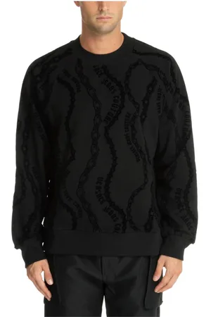 VERSACE Herren, Sweatshirts & Hoodies, Schwarzk, SGröße: