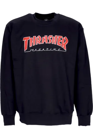 Thrasher Herren, Sweatshirts & Hoodies, Schwarzk, SGröße: