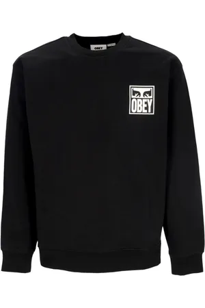 Obey Herren, Sweatshirts & Hoodies, Schwarzk, LGröße: