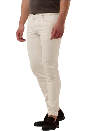 Profuomo Herren, Jeans, Weiß, W34Größe: