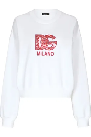 Dolce & Gabbana Damen, Sweatshirts & Hoodies, Weiß, 3XSGröße: