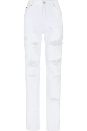 Dolce & Gabbana Damen, Jeans, Weiß, SGröße: