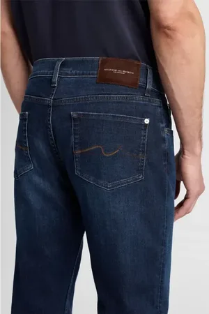 7 for all Mankind Herren, Jeans, Blau, W33Größe: