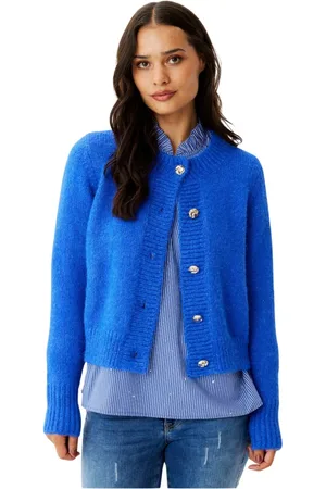 In Front Damen, Strickwaren, Blau, 2XLGröße: