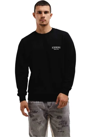 Iceberg Herren, Sweatshirts & Hoodies, Schwarzk, SGröße: