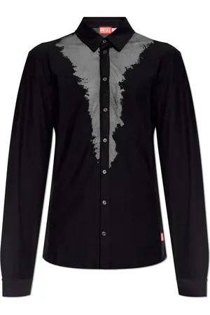 Diesel Herren, Shirts, Schwarzk, SGröße: