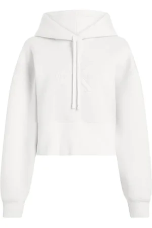 Calvin Klein Damen, Sweatshirts & Hoodies, Weiß, SGröße: