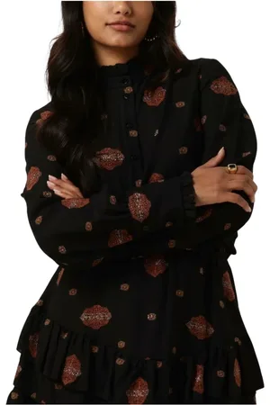 AMAYA Amsterdam Damen, Blusen & Hemden, Schwarzk, SGröße: