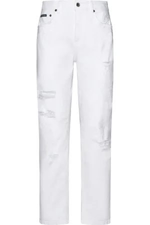 Dolce & Gabbana Damen, Jeans, Weiß, 2XSGröße: