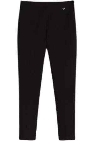 Twin-Set Damen, Hosen, Schwarzk, SGröße: