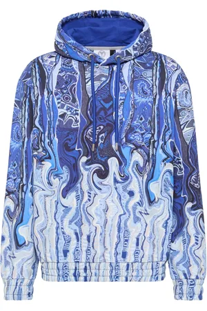 Carlo Colucci Herren, Sweatshirts & Hoodies, Blau, SGröße: