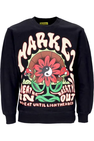 MARKET Herren, Sweatshirts & Hoodies, Schwarzk, SGröße: