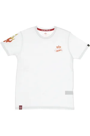 Alpha Industries Herren, Oberteile, Weiß, MGröße: