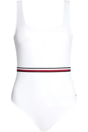 Tommy Hilfiger Damen, Bademode, Weiß, MGröße: