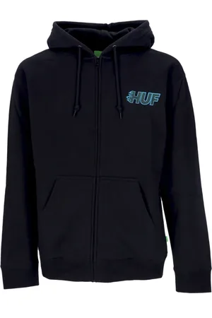 Huf Herren, Sweatshirts & Hoodies, Schwarzk, LGröße: