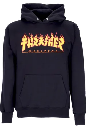 Thrasher Herren, Sweatshirts & Hoodies, Schwarzk, LGröße: