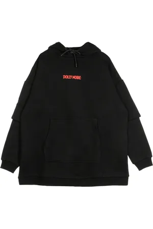 DOLLY NOIRE Damen, Sweatshirts & Hoodies, Schwarzk, MGröße: