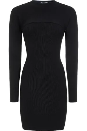 Tom Ford Damen, Kleider, Schwarzk, SGröße: