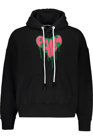 Palm Angels Herren, Sweatshirts & Hoodies, Schwarzk, SGröße: