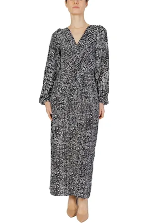 JACQUELINE DE YONG Damen, Kleider, Schwarzk, LGröße:
