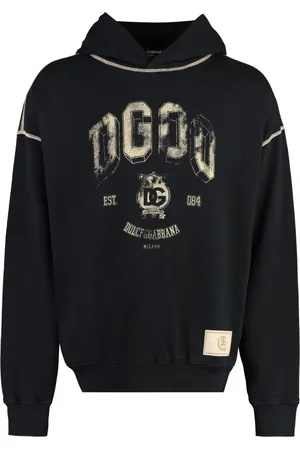 Dolce & Gabbana Herren, Sweatshirts & Hoodies, Schwarzk, MGröße: