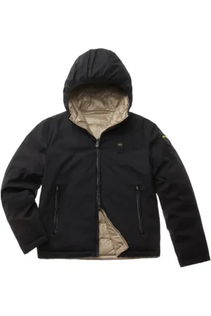 Blauer Herren, Jacken, Schwarzk, MGröße: