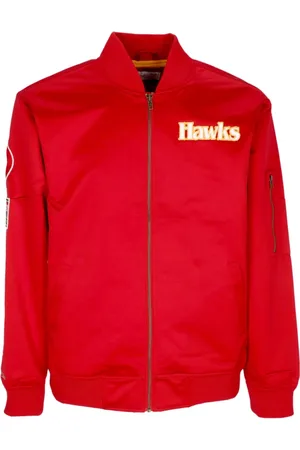Mitchell & Ness Herren, Jacken, Rot, LGröße: