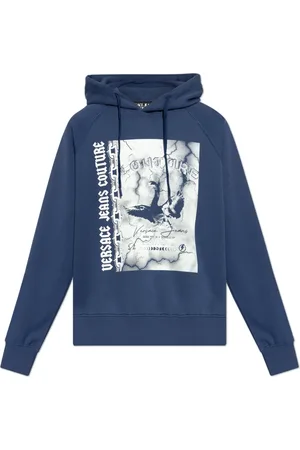 VERSACE Herren, Sweatshirts & Hoodies, Blau, 2XLGröße: