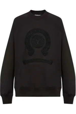 VERSACE Herren, Sweatshirts & Hoodies, Schwarzk, SGröße: