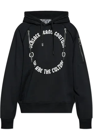 VERSACE Herren, Sweatshirts & Hoodies, Schwarzk, 2XLGröße: