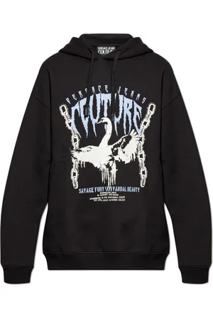 VERSACE Herren, Sweatshirts & Hoodies, Schwarzk, XLGröße: