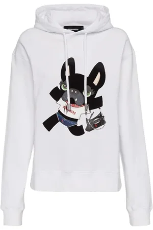 Dsquared2 Herren, Sweatshirts & Hoodies, Weiß, SGröße: