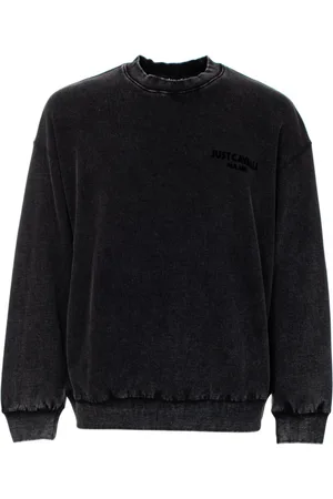 Roberto Cavalli Herren, Sweatshirts & Hoodies, Schwarzk, LGröße: