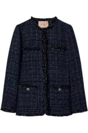 Twin-Set Damen, Jacken, Blau, MGröße: