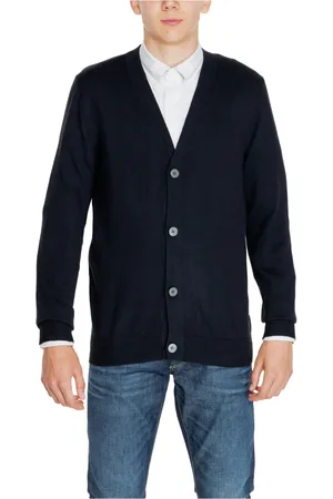 JACK & JONES Herren, Strickwaren, Schwarzk, LGröße:
