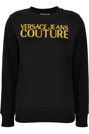 VERSACE Damen, Sweatshirts & Hoodies, Schwarzk, LGröße: