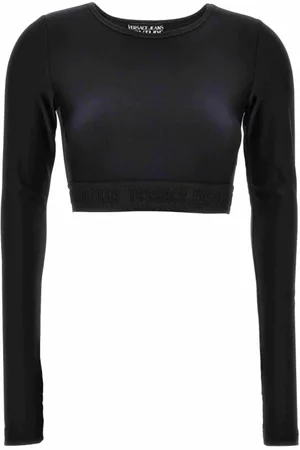 VERSACE Damen, Oberteile, Schwarzk, LGröße: