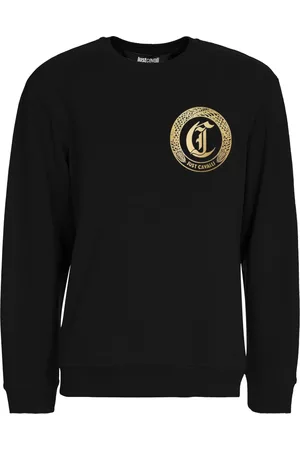 Roberto Cavalli Herren, Sweatshirts & Hoodies, Schwarzk, 2XLGröße: