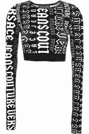 VERSACE Damen, Oberteile, Schwarzk, LGröße: