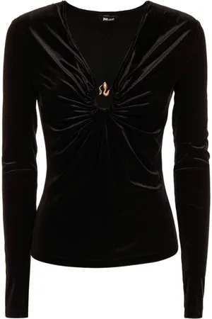 Roberto Cavalli Damen, Oberteile, Schwarzk, XSGröße: