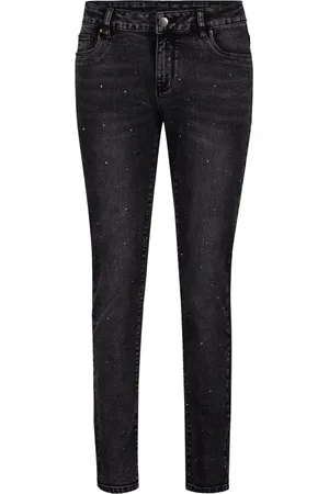 Cartoon Damen, Jeans, Grau, SGröße: