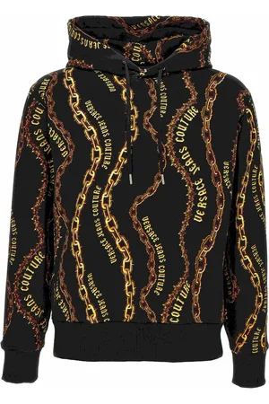 VERSACE Herren, Sweatshirts & Hoodies, Schwarzk, SGröße:
