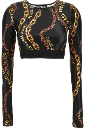 VERSACE Damen, Oberteile, Schwarzk, XSGröße: