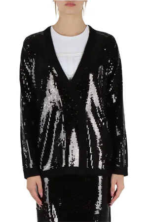 Twin-Set Damen, Strickwaren, Schwarzk, SGröße: