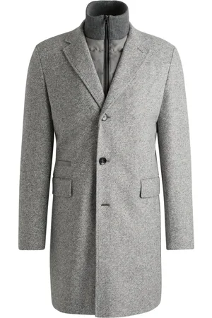 HUGO BOSS Herren, Mäntel, Grau, LGröße:
