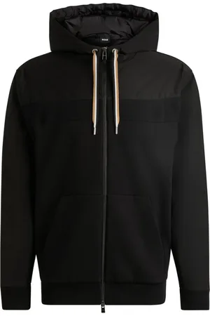 HUGO BOSS Herren, Sweatshirts & Hoodies, Schwarzk, LGröße: