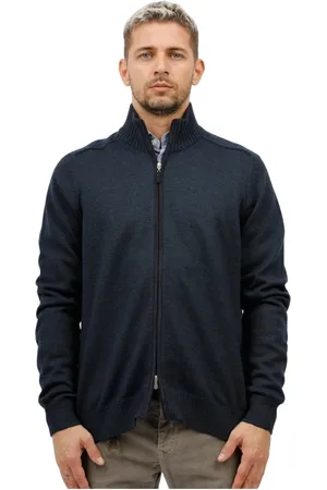 Gran Sasso Herren, Strickwaren, Blau, 3XLGröße: