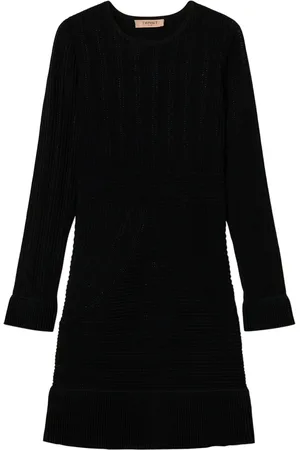 Twin-Set Damen, Kleider, Schwarzk, MGröße: