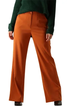 Ydence Damen, Hosen, Braun, SGröße:
