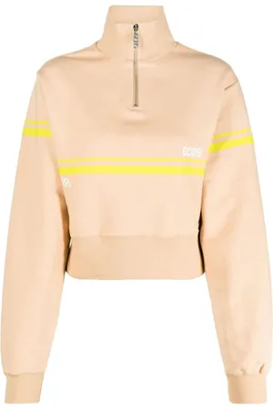 GCDS Damen, Sweatshirts & Hoodies, Braun, LGröße: